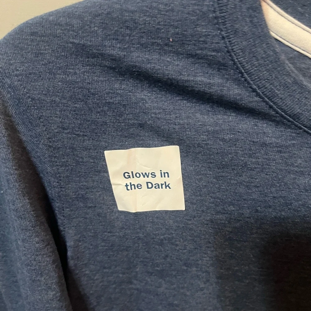 Kids Glow-in-the-Dark Skeleton Long Sleeve Tee - Blue Old Navy.